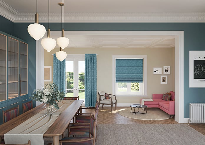 Lapidary, Lapis Lazuli - Motorised Roman Blind - Image 8